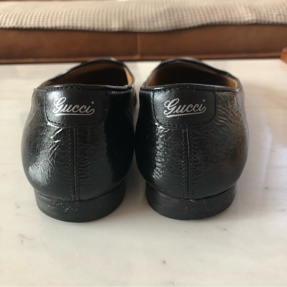 GUCCI patent Italian leather loafer flats - size 39 - Picture 7 of 10
